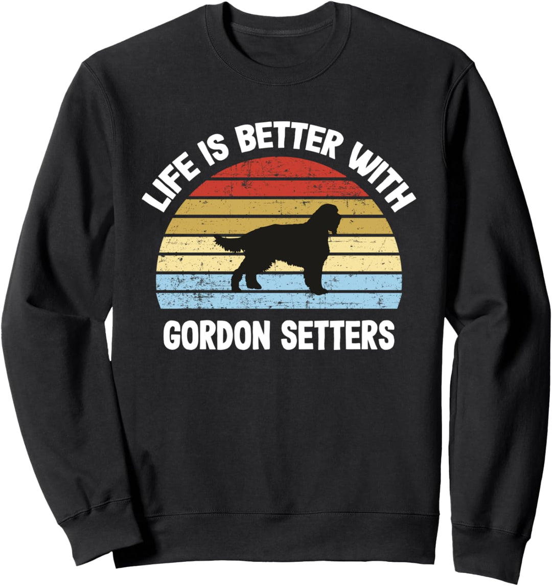 Retro Gordon Setter Hundegeschenk Sweatshirt