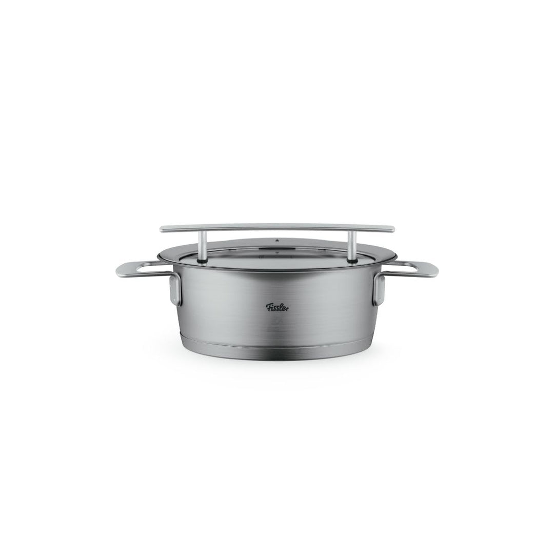 Fissler Phi Collection Bratentopf (20 cm, 2,3 L) mit Glasdeckel – Edelstahl-Bratentopf, induktionsge