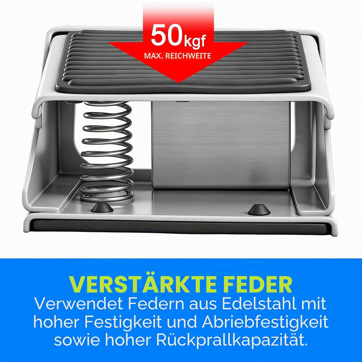 Heschen Pneumatischer Fusspedalschalter, FV-320, Tastschalter, PT1/4"-Gewinde (12mm), 3-Wege/2-Posit