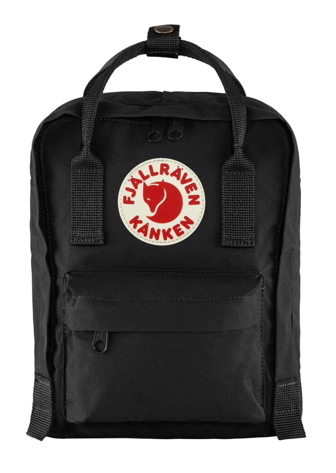 Fjällräven Kids Kanken Mini-Rucksack, Schwarz (Black), 29 x 20 x 13, 7 Liter, Schwarz