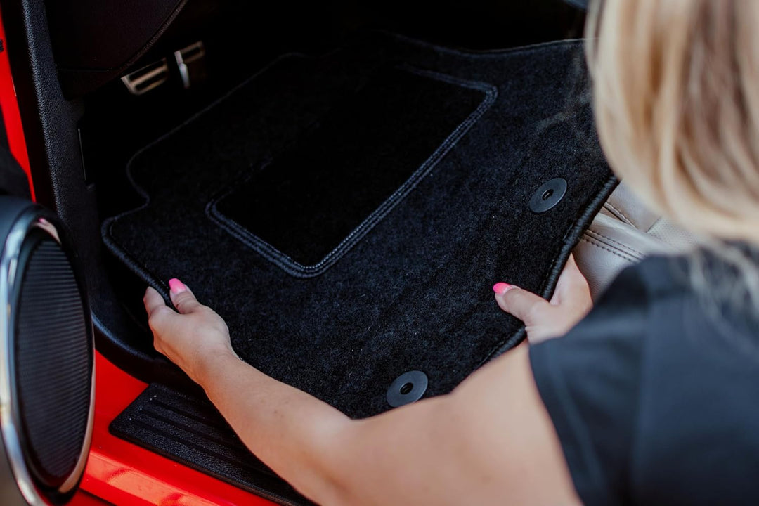 Automatte – Passend für Chrysler Voyager V Minivan 2008-2016 – Velours – Autozubehör - Auto Fussmatt