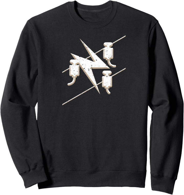 Cooles Elektriker Handwerk Zunftzeichen Sweatshirt