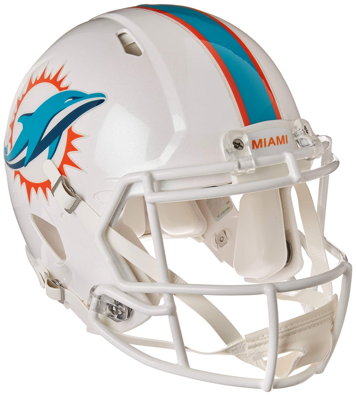 Riddell Authentic Full Size Miami Dolphins Helm Authentische volle Grösse Speed Style 2018, Teamfarb