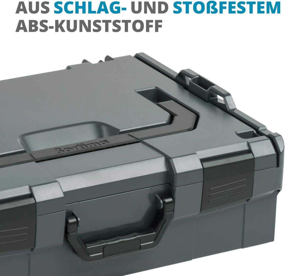 L-BOXX® 136 Bosch Sortimo schwarz leer BSS Werkzeugkoffer Transportbox black, Schwarz