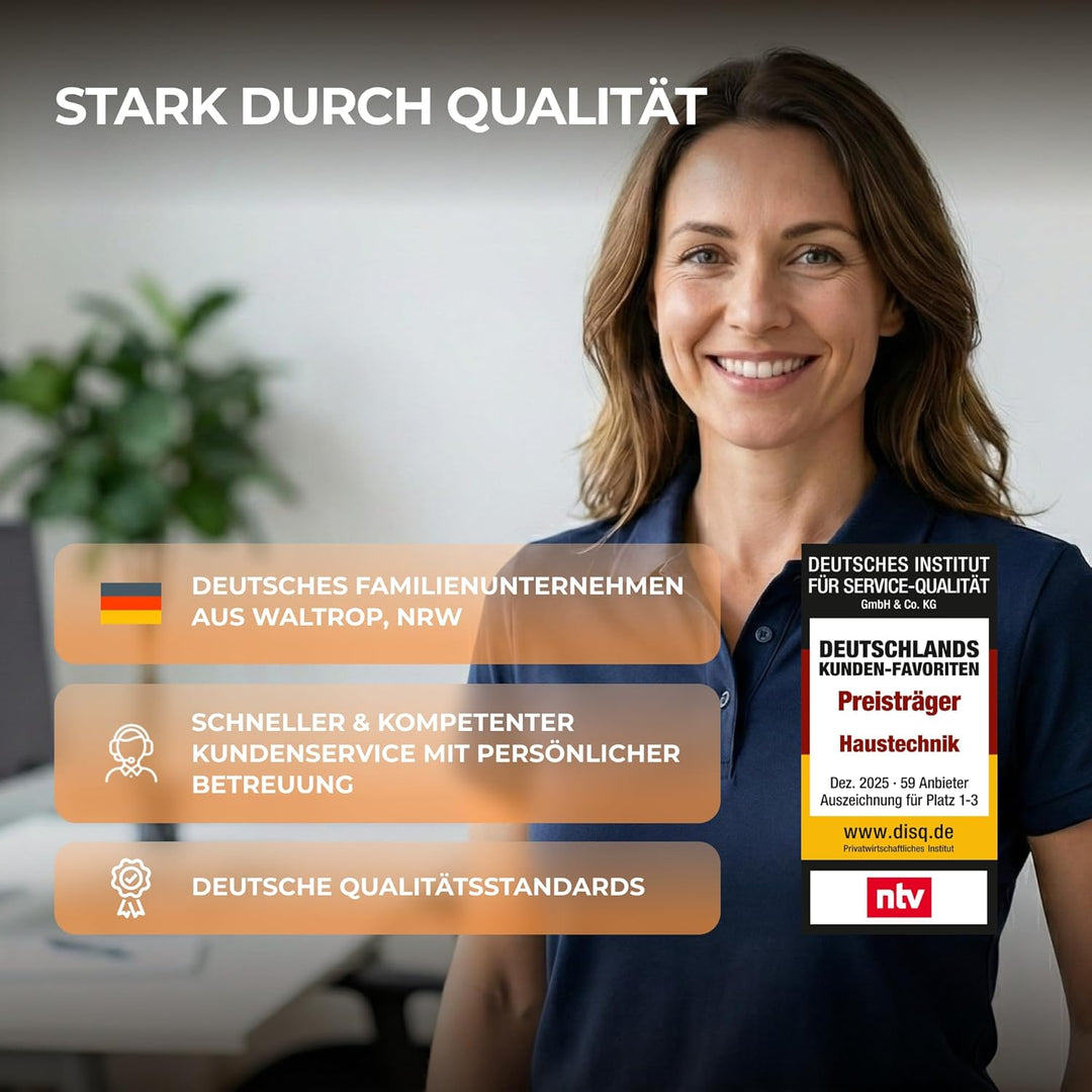 BR Bringer Infrarotheizung Standgerät - 1000 Watt - Energiesparend - Mobile Elektroheizung mit Stand
