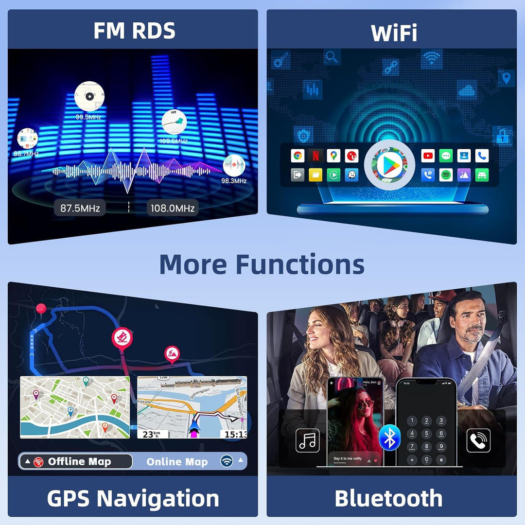 Hikity [4+64G] Android 15 Autoradio für Mazda 5 2007 2008 2009 2010 Radio CarPlay Android Auto Wirel