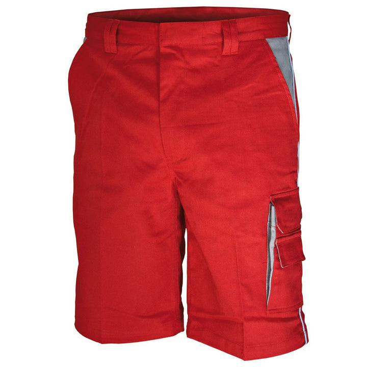 Carson Contrast Arbeitsshorts, 1 Stück, 58, Rot/Grau , CC709S.RTG 58 Rot/Grau, 58 Rot/Grau