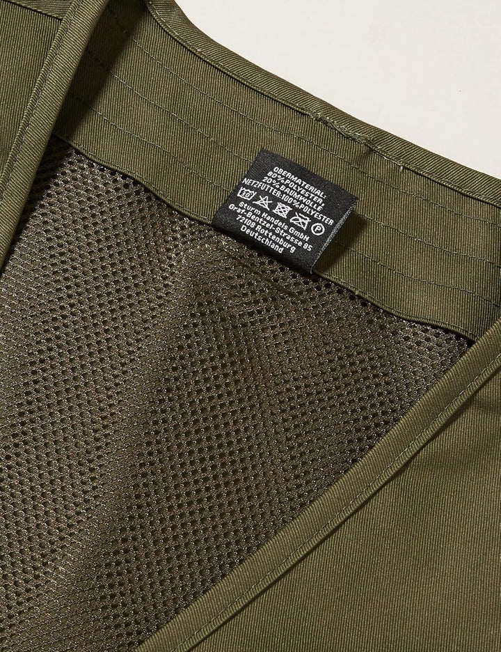 Mil-Tec Herren Jagd-u Weste M Oliv, M Oliv