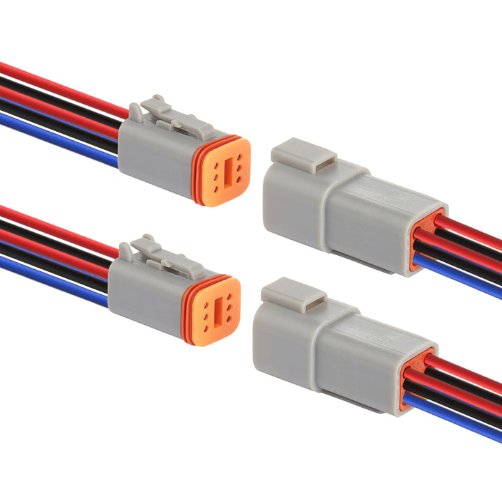 WOODGUILIN DT Stecker Connectors 6 Polig,DT Wasserdichter Steckverbinder,DT Stecker Steckverbinder,D
