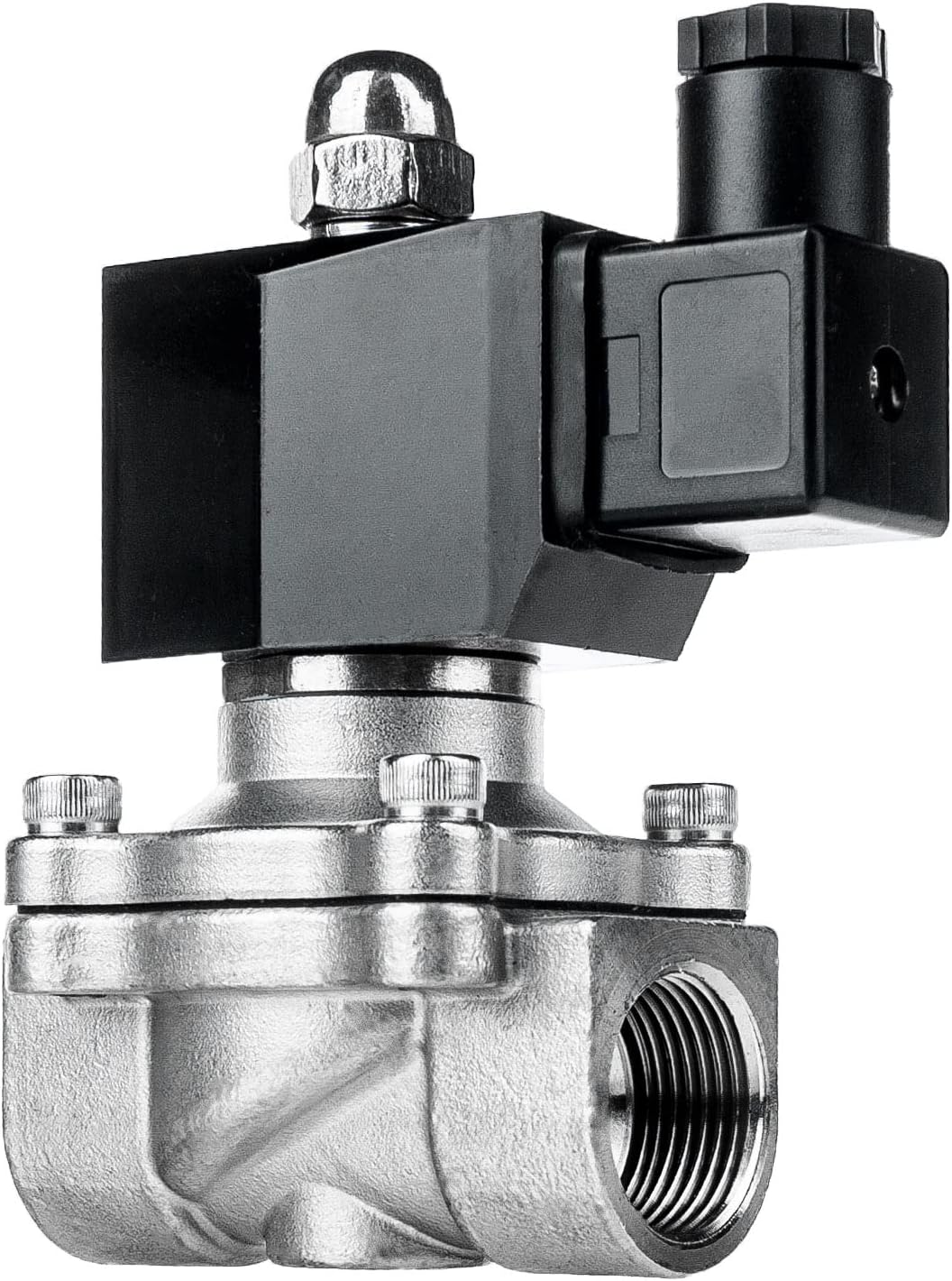 FSA Magnetventil Edelstahl 3/4" 230V AC 0-10 bar Viton stromlos geschlossen, 3/4" 230v Ac