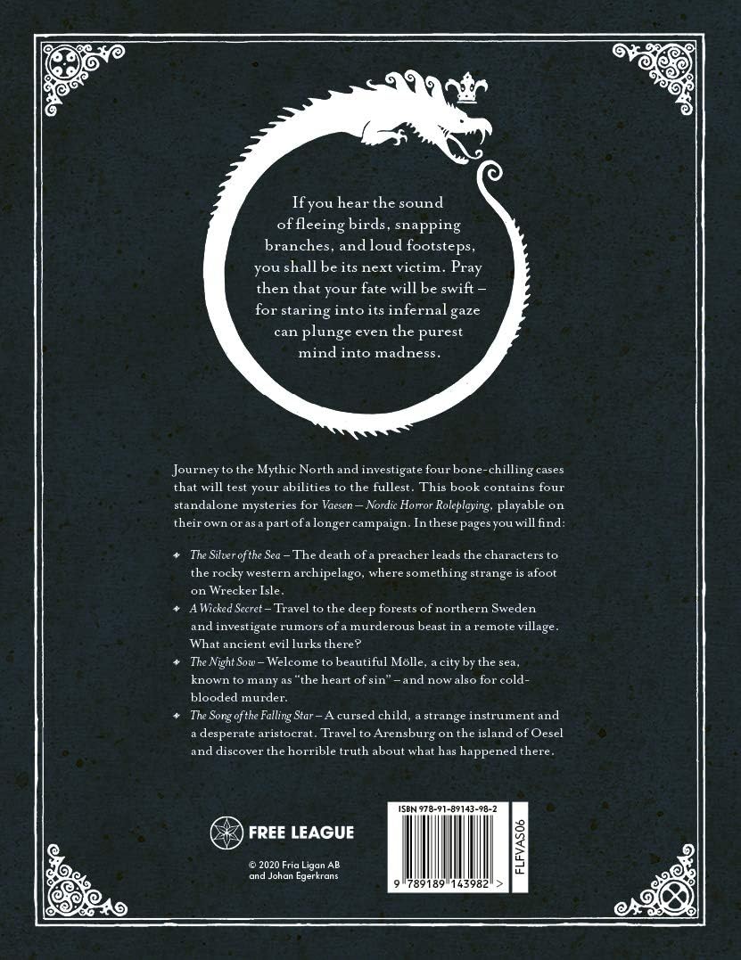 Vaesen RPG: A Wicked Secret &amp; Other Mysteries (Adventure Supp.)