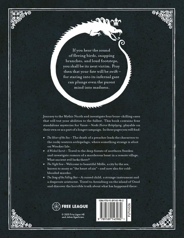 Vaesen RPG: A Wicked Secret &amp; Other Mysteries (Adventure Supp.)