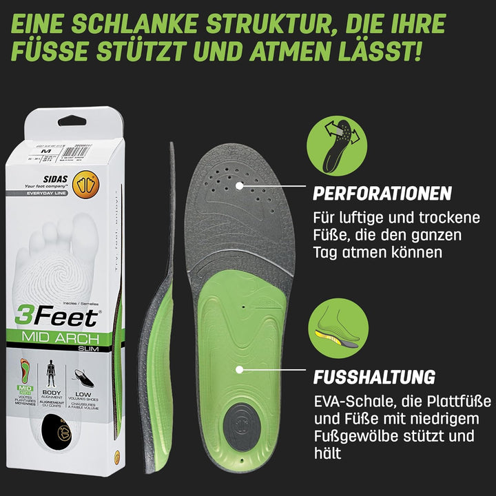 Sidas Slim 3Feet Mid Insoles XS, XS