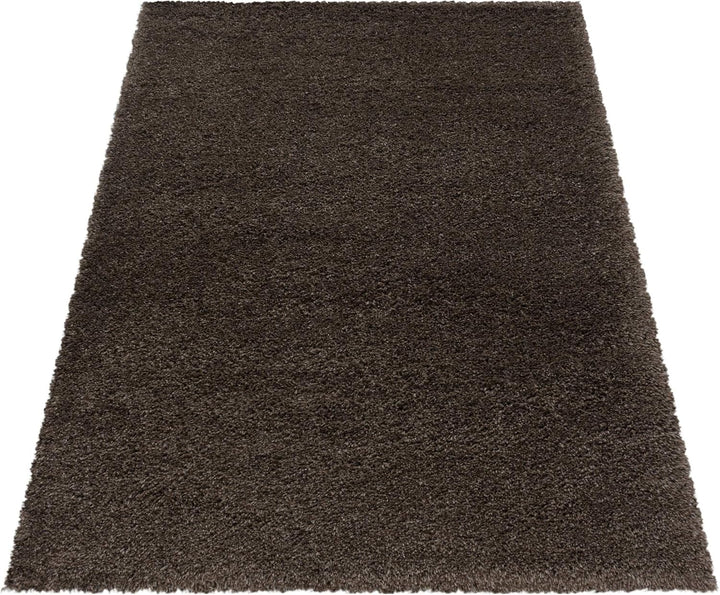 Hochflor Teppich Wohnzimmer Einfarbig Schlafzimmer Esszimmer Flur Läufer Unicolor & Einfarbig Weich