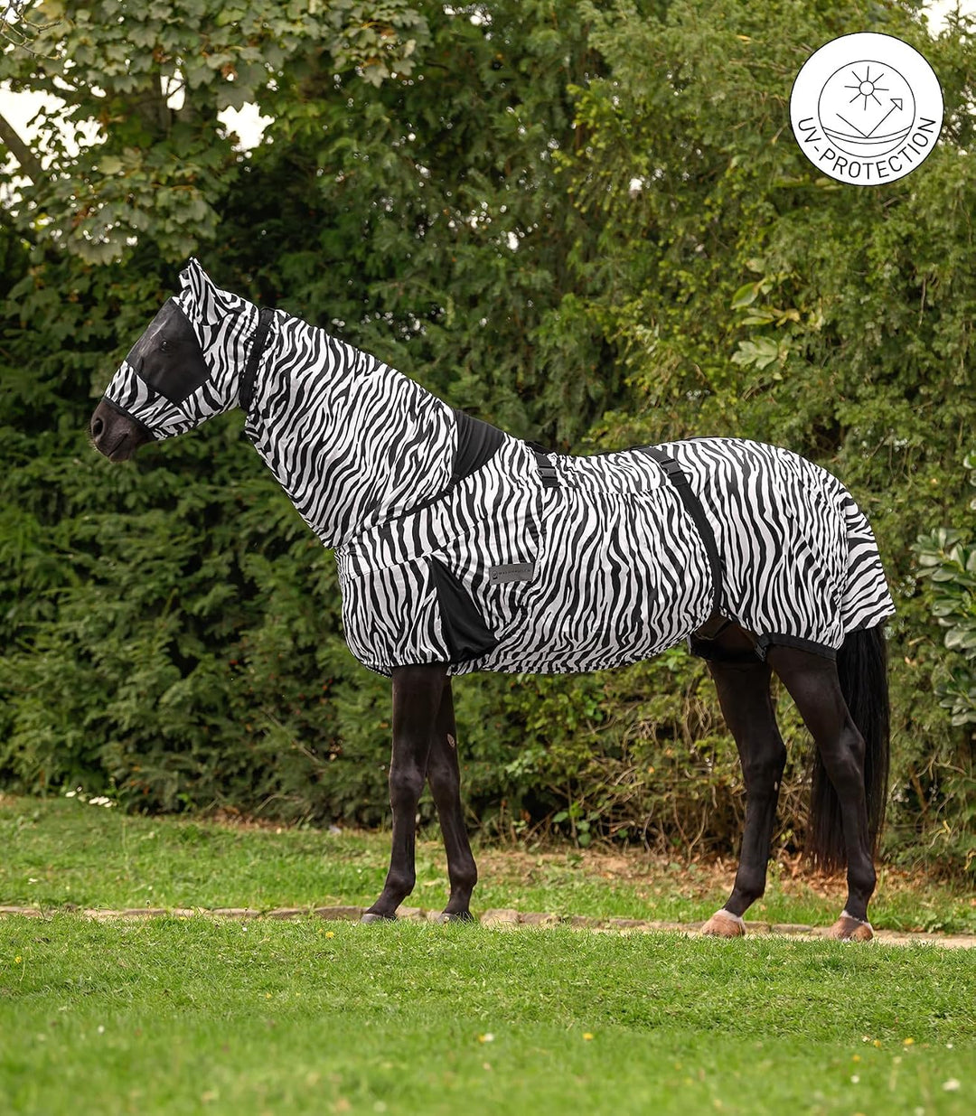 WALDHAUSEN Ekzemdecke Zebra schwarz/weiss 155 cm, schwarz/weiss 155 cm