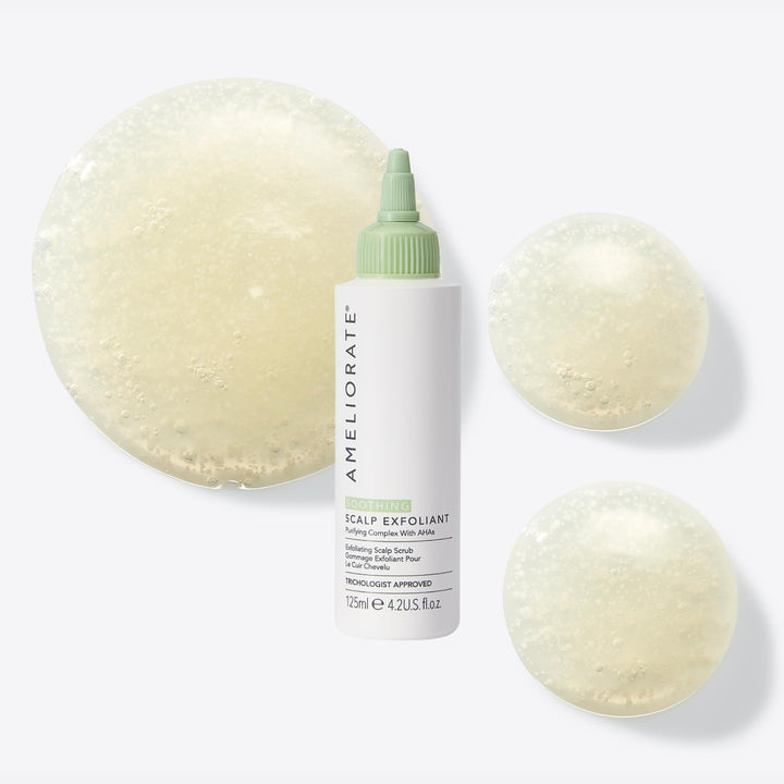 AMELIORATE Soothing Scalp Exfoliant 125ml | Gentle Scrub for Dry, Flaky, Itchy Scalp Relief | Remove