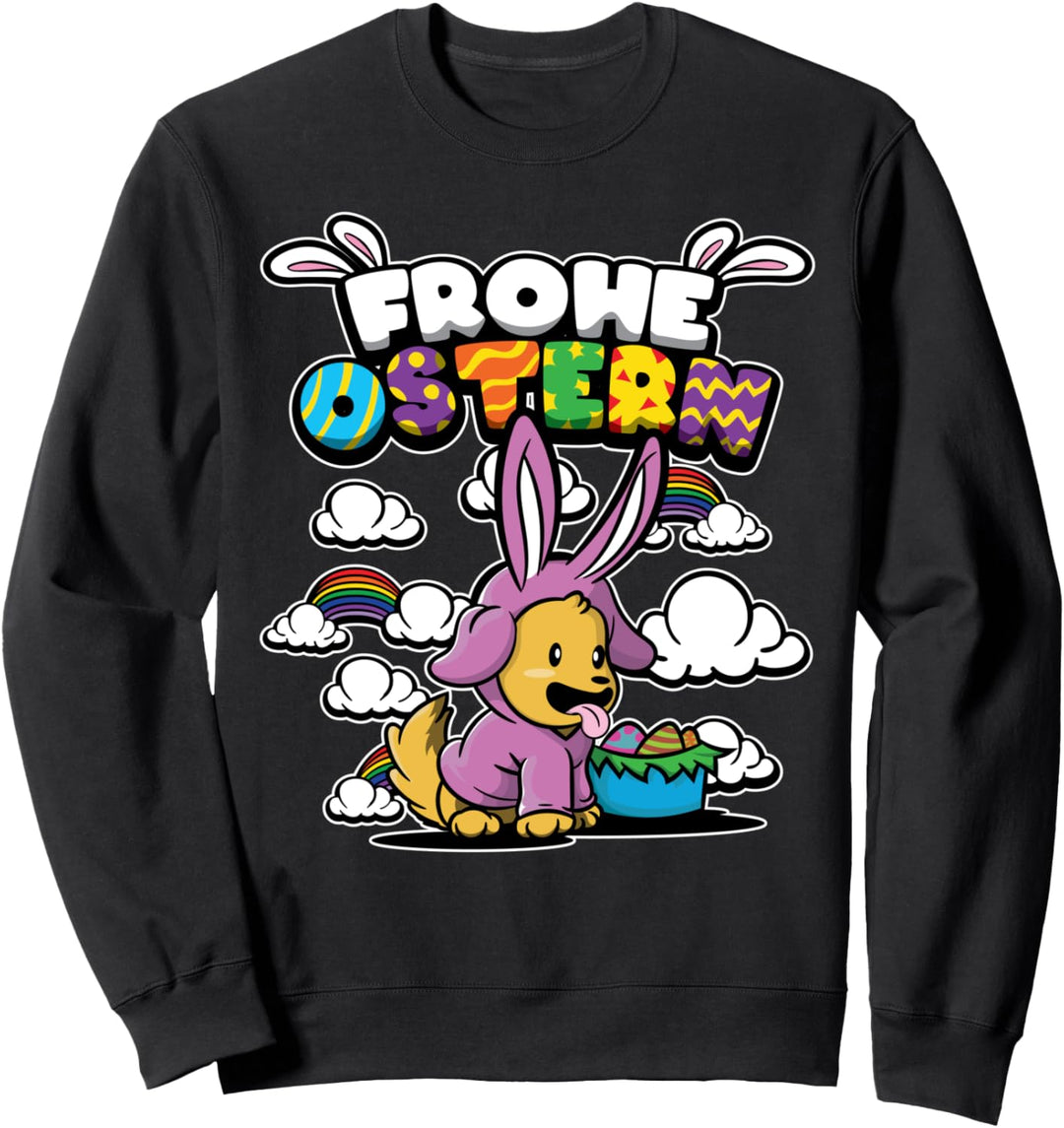 Frohe Ostern - Ostertiere - Süsser getarnter Hund Sweatshirt