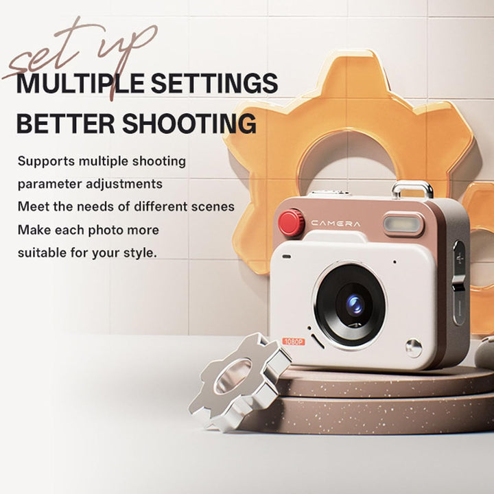 Digitalkamera, 1080P 48MP Point Shoot-Kompaktkamera mit 1,77-Zoll-LCD-Display, OTG, 6 Filtern, unter