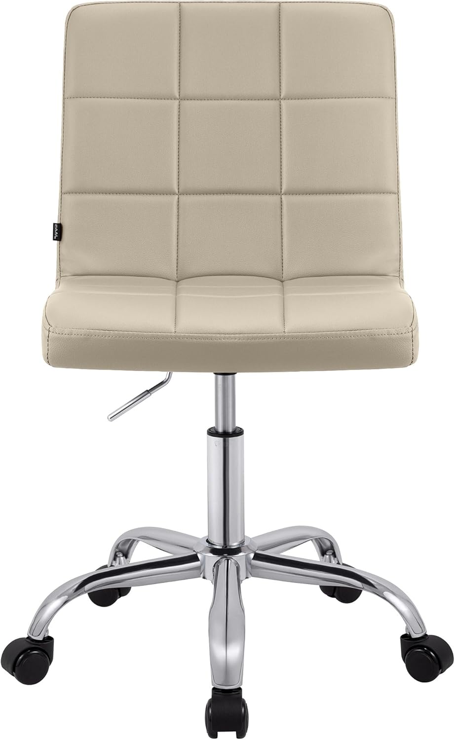 CLP Arbeitshocker höhenverstellbar mit Lehne und Rollen Darfield, Arbeitsstuhl ergonomisch 360° dreh