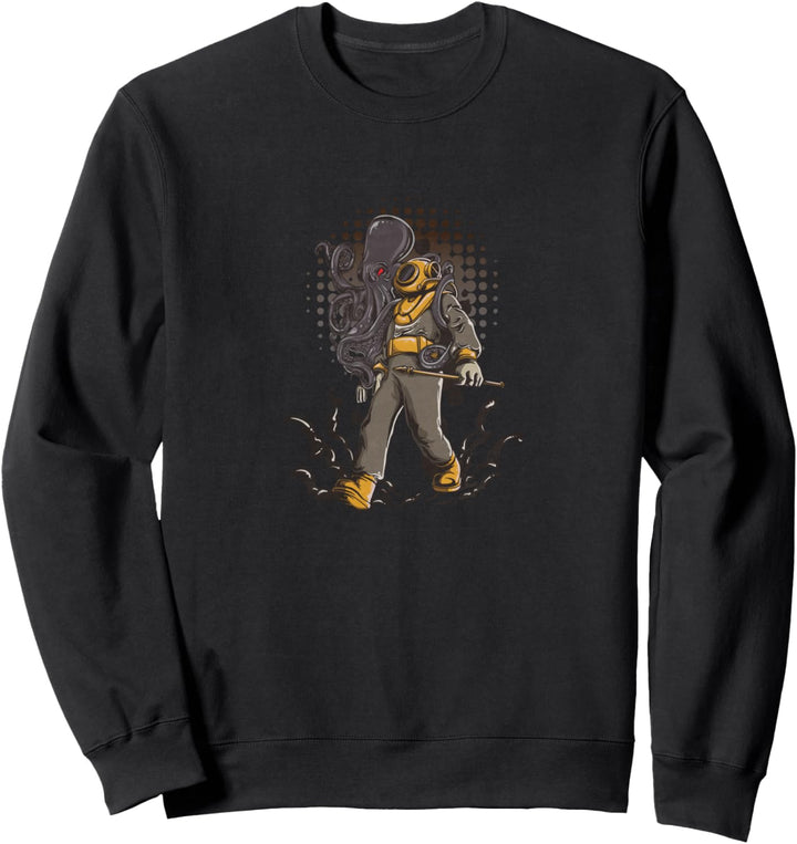 Taucher Oktopus Kraken Sweatshirt