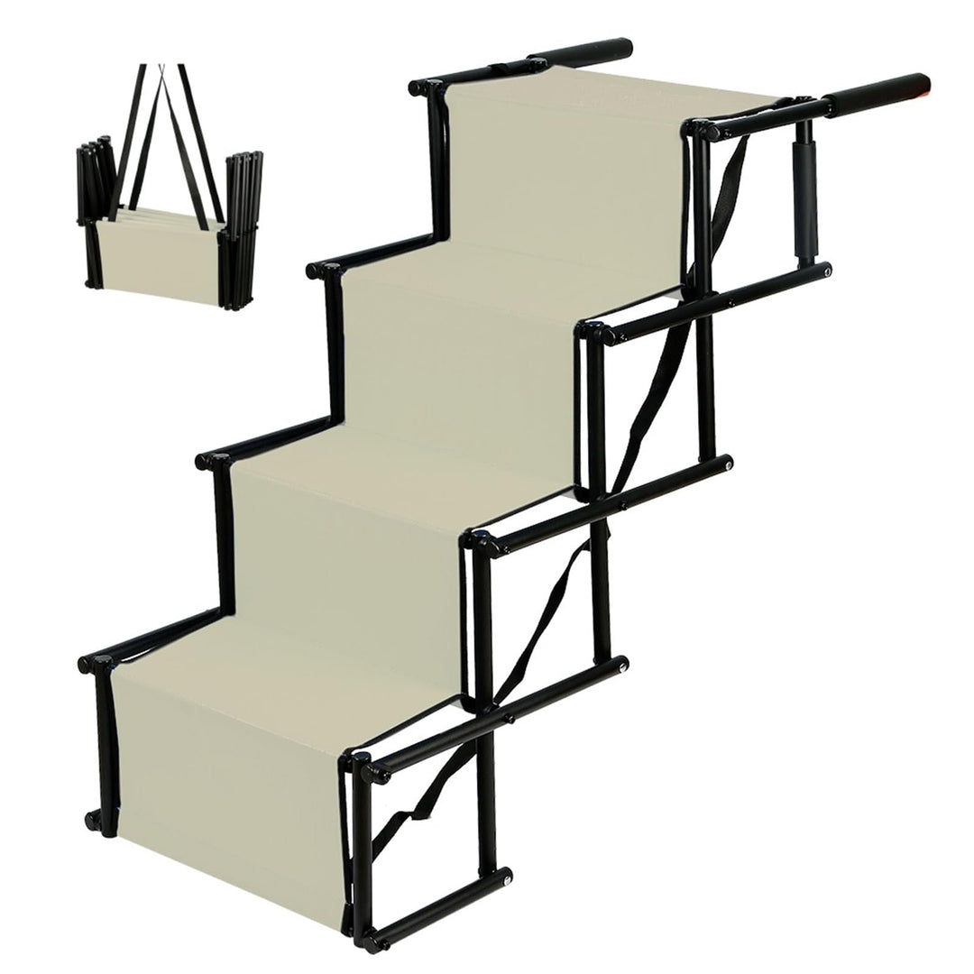 Hundetreppe Auto Klappbar, Hunderampe Auto, Autorampe Hundeleiter Faltbar, Gelenkschonende Hunderamp
