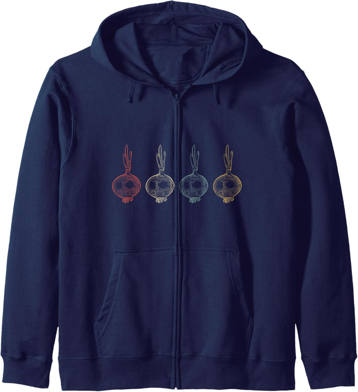 Vintage Zwiebel Geschenk Kapuzenjacke