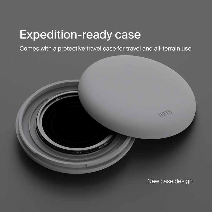 Urth 86 mm Variabler Graufilter ND8-128 (3-7 Stop) ND Filter (Plus) — Neutraldichte, 20-lagig nanobe