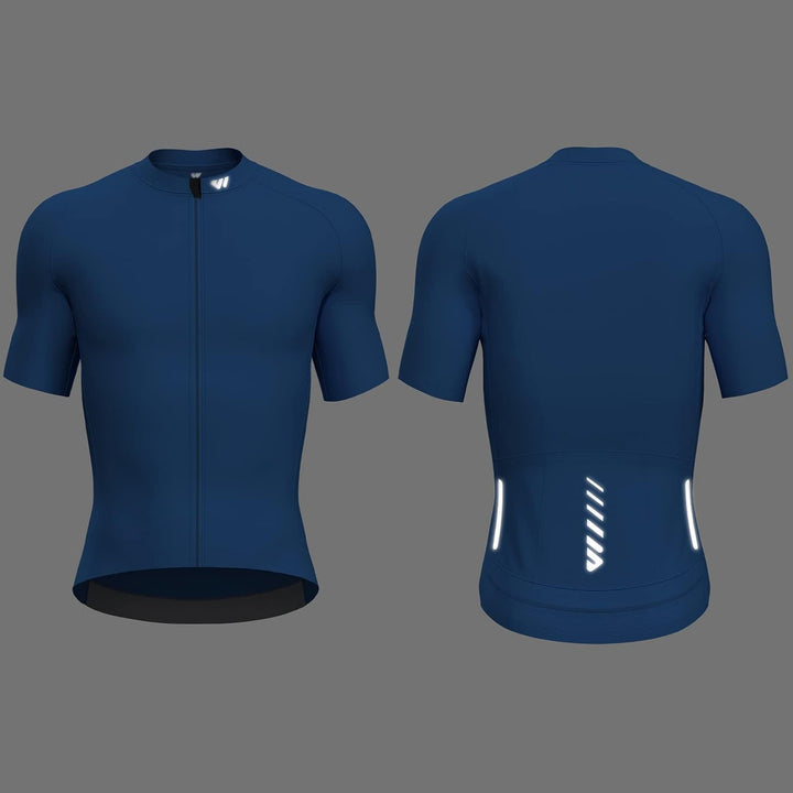 Lo.gas Radtrikot Herren Kurzarm, Rennrad Trikot Durchgehender Reissverschluss mit 3 Taschen M Kurzar