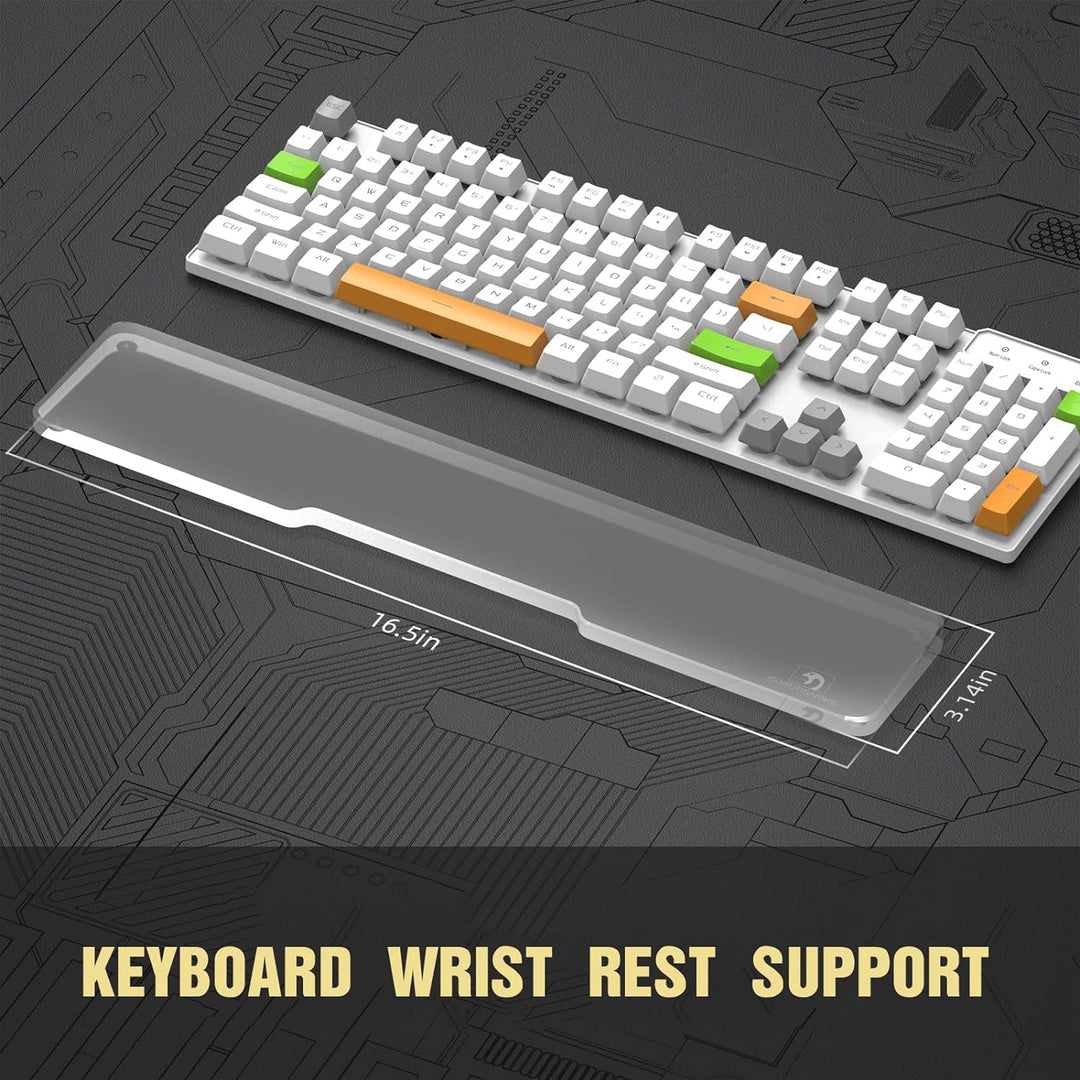 MAMBASNAKE Handgelenkauflage für Tastatur, Ergonomisches Tastaturpad aus Acryl für 100% Tastatur - K