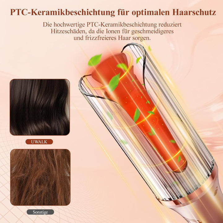 Automatischer Lockenstab Automatisch Hair Curler: Elektrischer Haarlocken Gerät mit 14 Temperaturstu