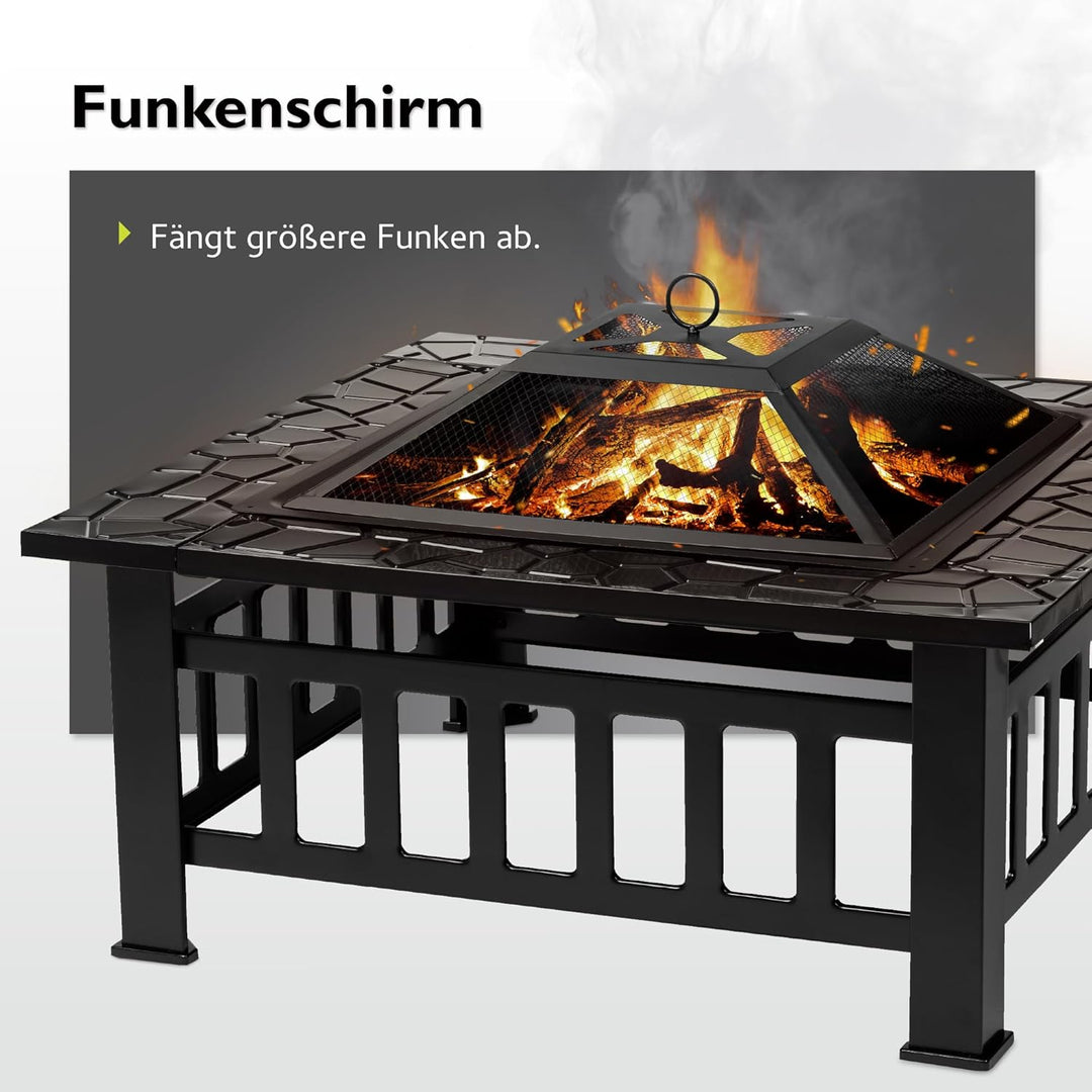 tepro Feuerstelle Glenview, 81 x 81 x 50 cm