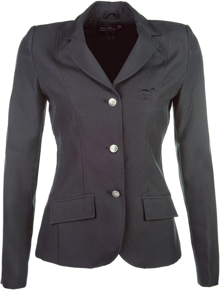 HKM 3341 Turnierjacket Marburg, Reitjacket Reitjacke schwarz Damen 38 38 Schwarz, 38 Schwarz