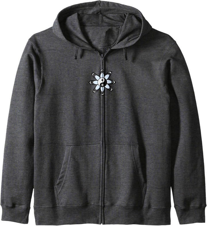 Flower Yin Yang Center Symbol Kapuzenjacke