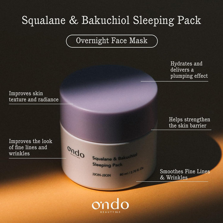 SQUALANE &amp; BAKUCHIOL Sleeping Pack JJON-JJON