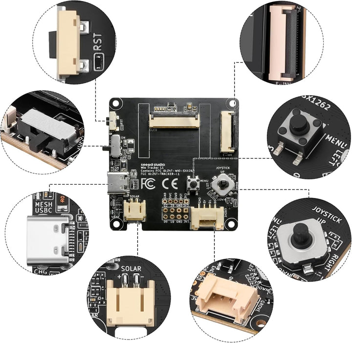 Wio Tracker L1 Lite Entwicklungsboard, SX1262 nRF52840 Modul für Ar duino Meshtastic LoRa, BLE 5.0 G