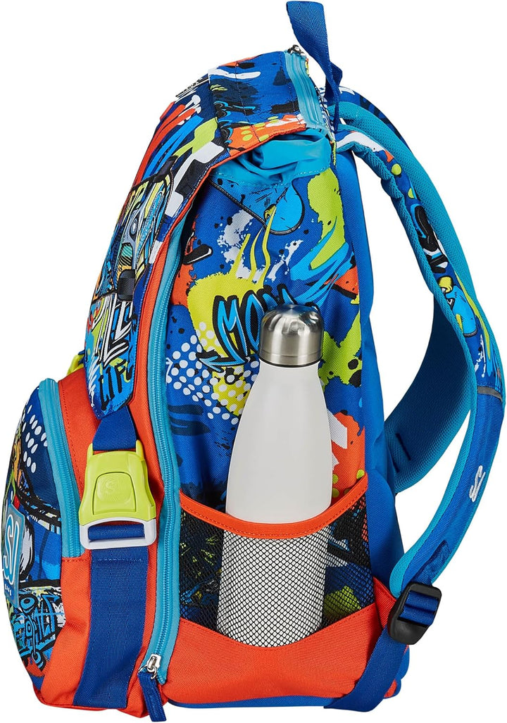 Jungen Zaino Estensibile Rucksack, Blau