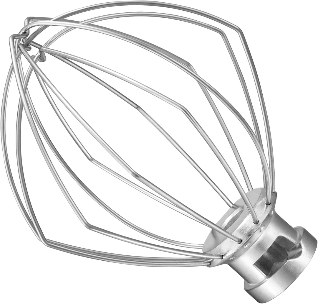 Gdrtwwh Schneebesen-Aufsatz für KitchenAid Standmixer mit neigbarem Kopf, Edelstahl-Eiercreme-Rührer
