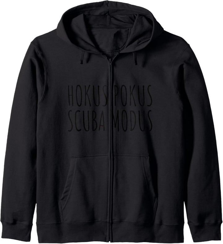 Taucher Tauchen Spruch - Hokus Pokus Scuba Diving Kapuzenjacke
