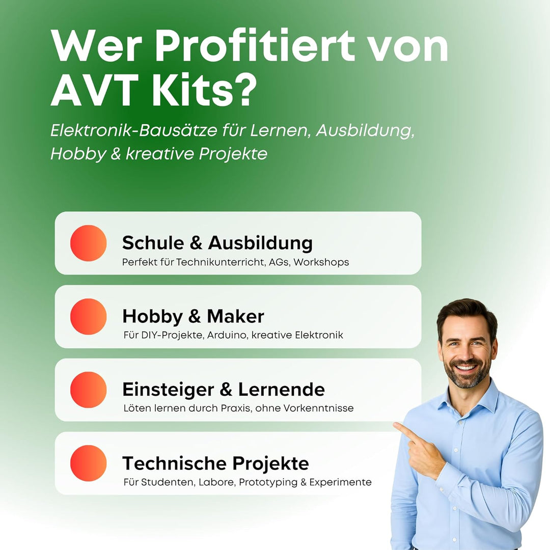 AVT3172 KIT DIY, Praktisches Werkstatt Netzteil, Bausatz, Elektronik-Bastelkit, Übungsplatine für An