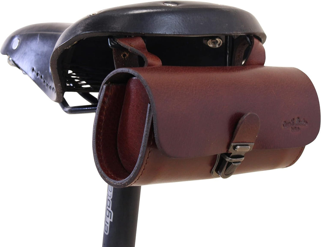 Gusti Satteltasche Leder - Fabrice P. Lenkertasche Fahrradtasche Werkzeugtasche Aufbewahrungstasche