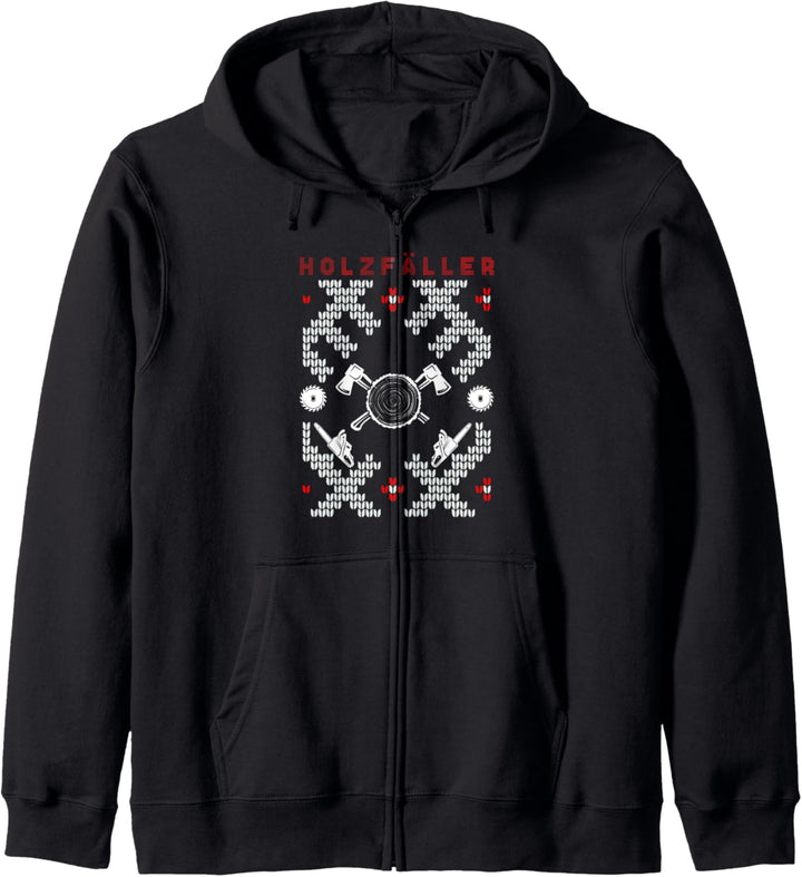 Ugly Holzfäller Weihnachtsmann Nikolaus Wald Xmas Geschenk Kapuzenjacke
