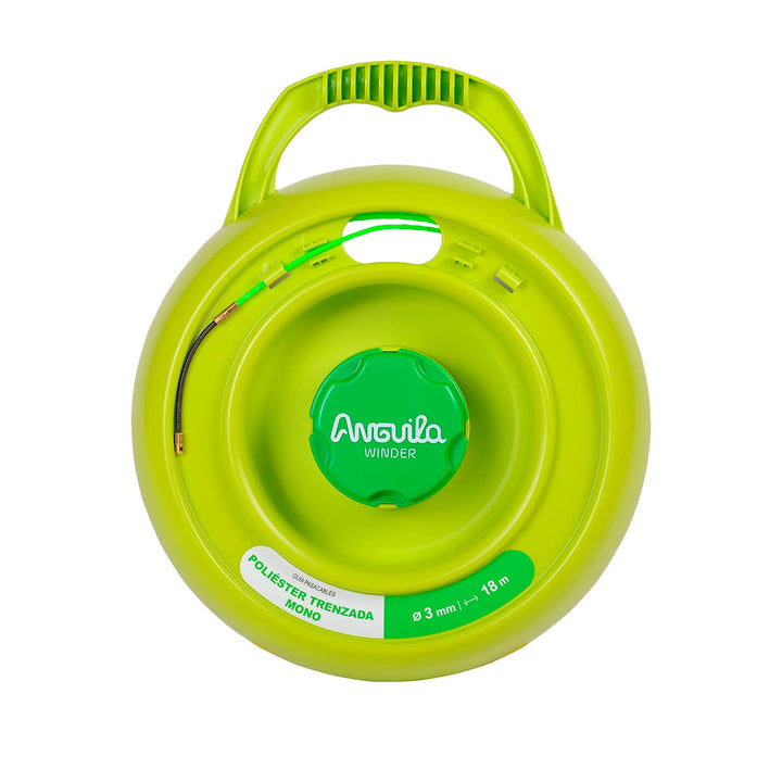Anguila Max| Winder| Universalhaspel | Verdrillte Polyester-Einzelfaser | Farbe grün | Durchmesser 3