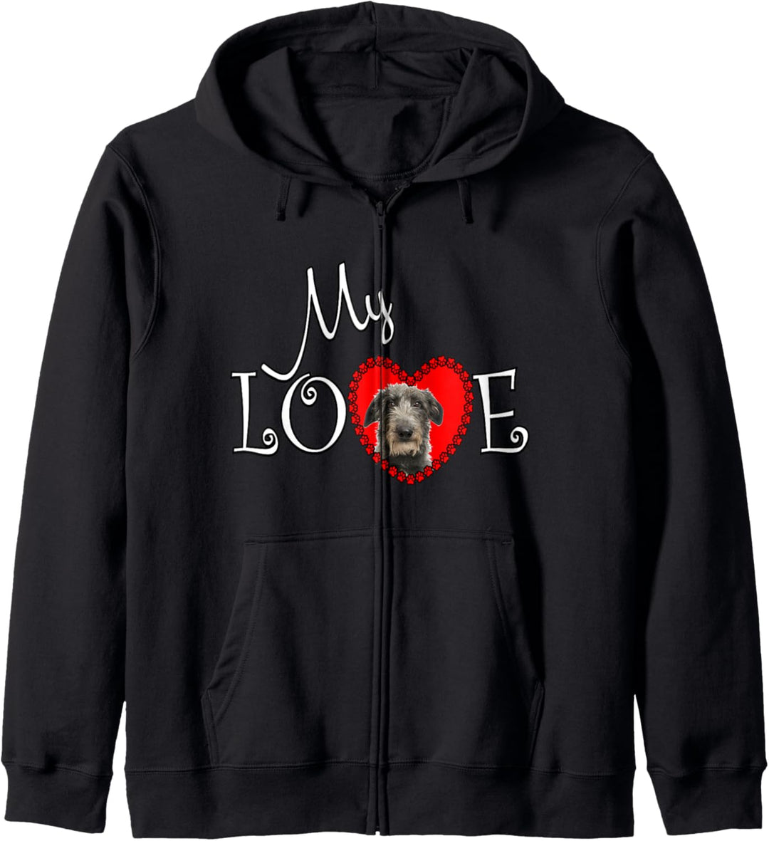 Meine Liebe Scottish Deerhound Kapuzenjacke