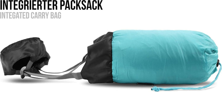 normani Ultralight Schlafsack Runty KOMPAKTE GRÖssE! 3D Mikrofaser Microtech Füllung, wasserdichter
