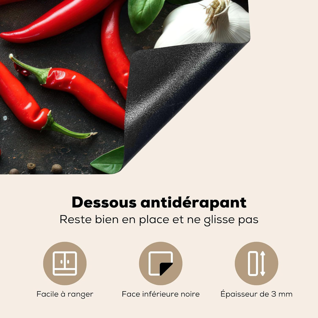 KitchenYeah© Herdabdeckplatte Einteilig Küche Herdabdeckung Induktionsfeld Ceranfeld Herdabdeckplatt