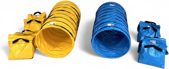 Callieway Hoopers Agility Tunnel Set “Profi”– Orig Tunnelset für JAD (2 STK.) für Hoopers &amp; JAD Hund