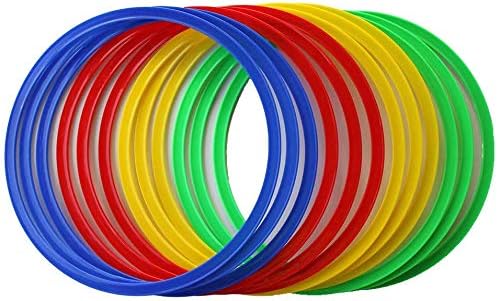 Koordinationsringe-Set 12 Ringe inkl. Tasche | Training für Fussball | Agility für Hunde | Home Trai