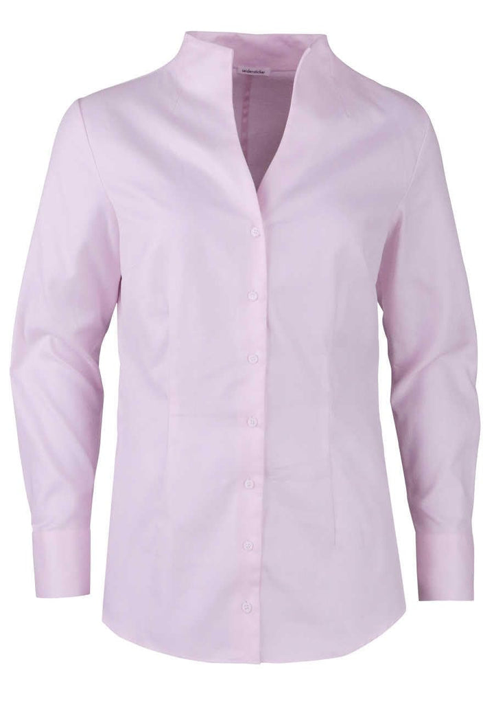 Seidensticker Damen Bluse - City Bluse - Bügelleicht - Kelchkragenbluse - Slim Fit - Langarm - 100%