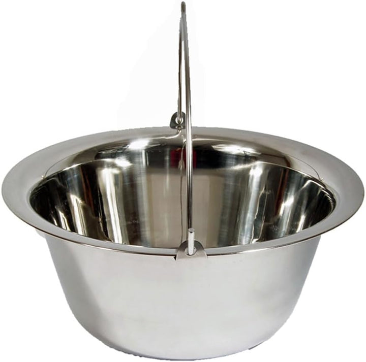 Ungarischer Gulaschkessel Topf Edelstahl Hordentopf Servierkessel Suppentopf 20 Liter