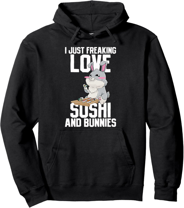 Sushi Hase Kaninchen Kawaii Pullover Hoodie